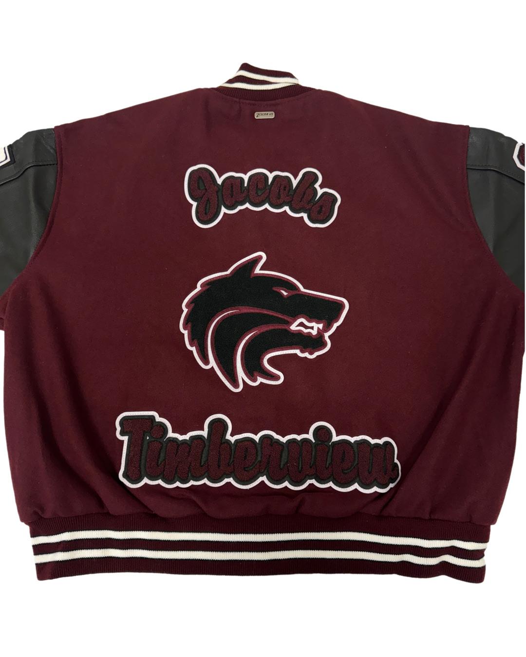 Mansfield Timberview High School Wolves Letterman Jacket, Arlington, TX - B