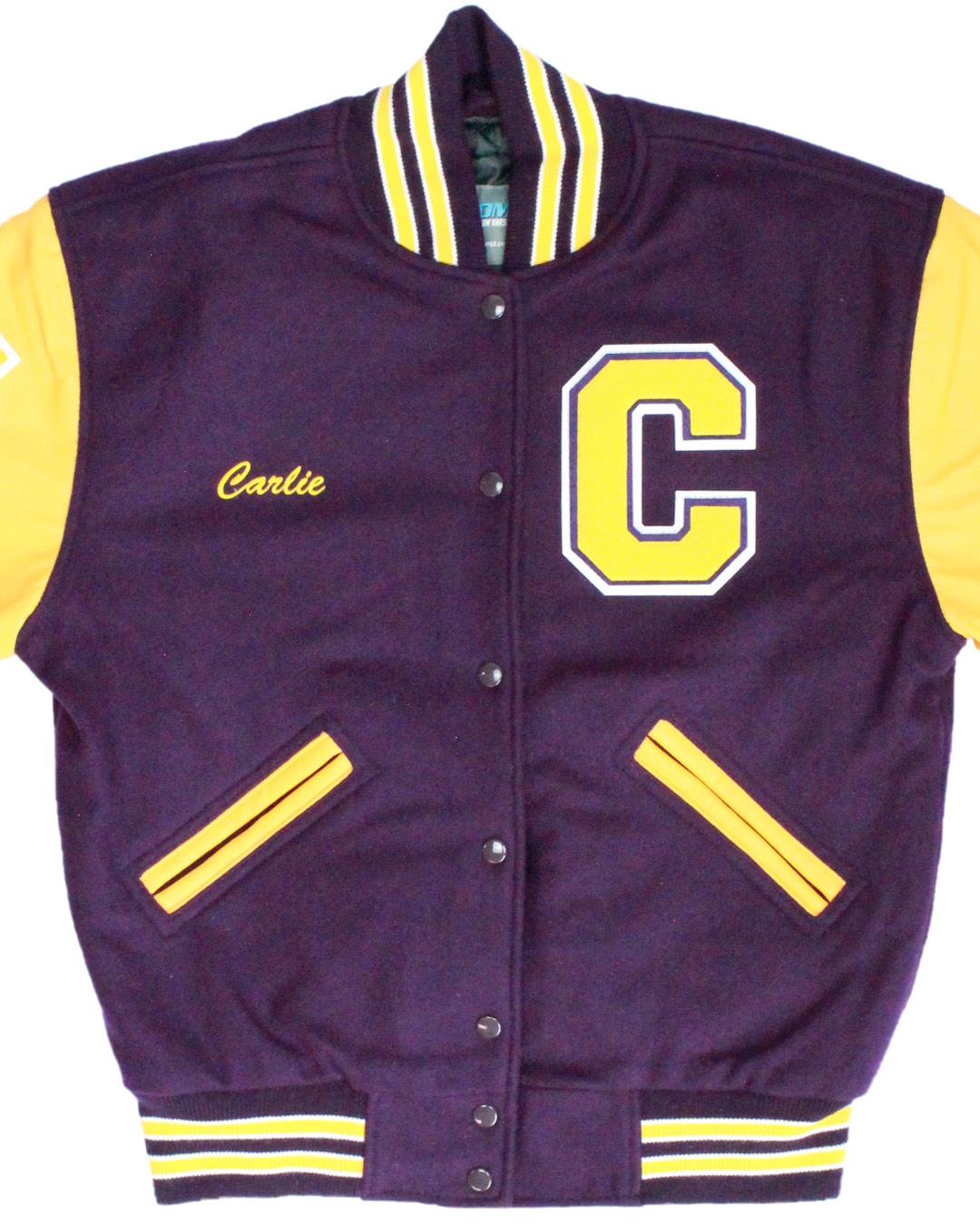 Carlyle High School Indians Letterman Jacket, Carlyle, IL - Front